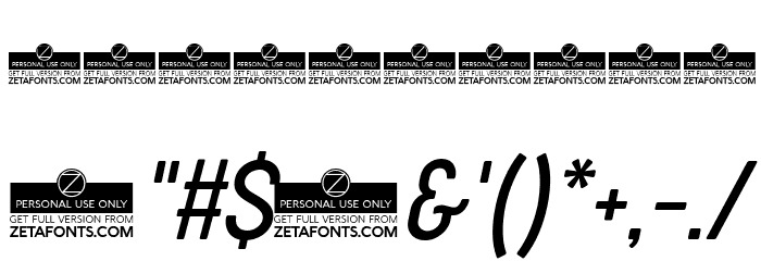 Cocogoose Condensed Trial Light Italic Font OTHER CHARS