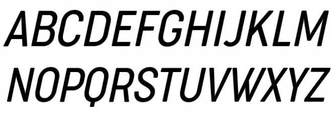 Cocogoose Condensed Trial Light Italic Fonte MAIÚSCULAS