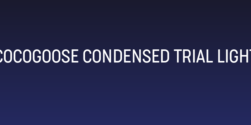 Cocogoose Condensed Trial Light Social Header