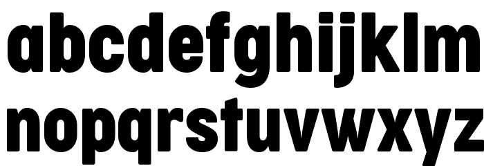 Cocogoose Condensed Trial Regular Font LOWERCASE