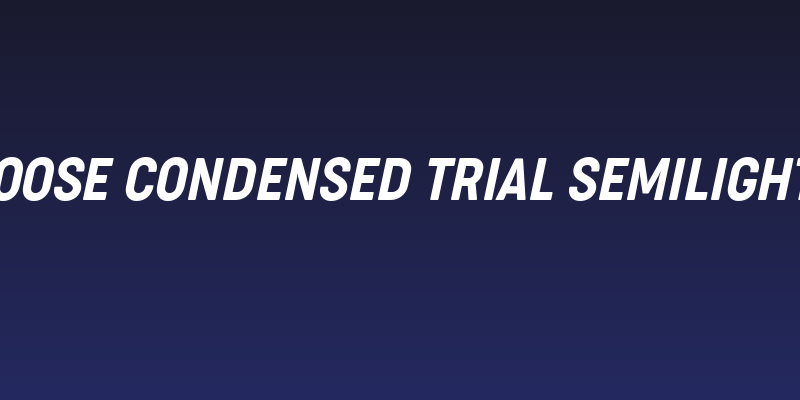 Cocogoose Condensed Trial Semilight Italic Social Header