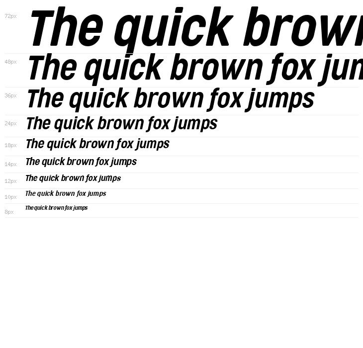 Cocogoose Condensed Trial Semilight Italic Waterfall