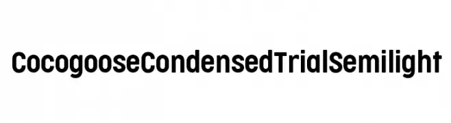 Cocogoose Condensed Trial Semilight  لخطوط تنزيل