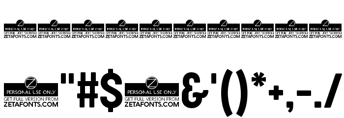 Cocogoose Condensed Trial Semilight Font OTHER CHARS