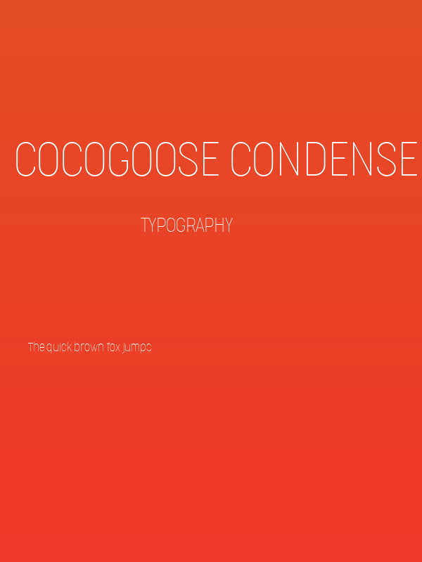 Cocogoose Condensed Trial Thin Poster