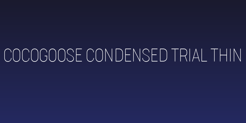 Cocogoose Condensed Trial Thin Social Header