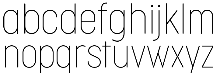 Cocogoose Condensed Trial Thin Font LOWERCASE