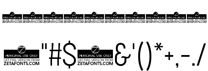Cocogoose Condensed Trial UltraLight Font OTHER CHARS