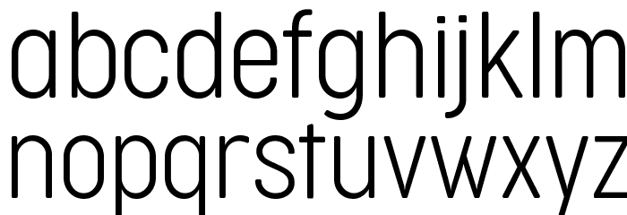 Cocogoose Condensed Trial UltraLight Font LOWERCASE