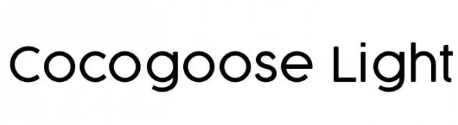 Cocogoose Light  Fuentes Gratis Descargar