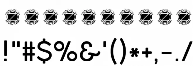 Cocogoose Light Font OTHER CHARS