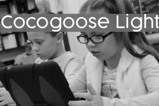 Cocogoose Light Font examples