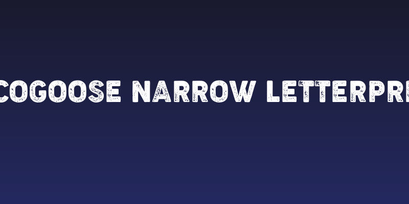 Cocogoose Narrow Letterpress Social Header