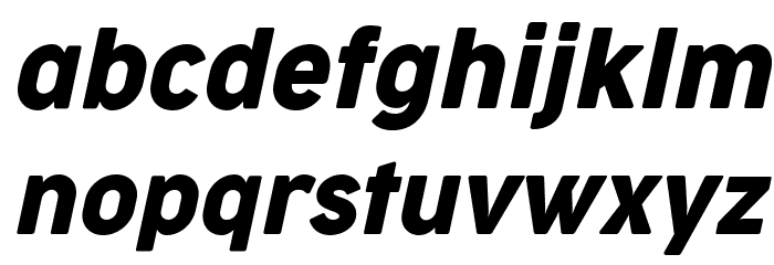 Cocogoose Narrow Trial Italic Font LOWERCASE