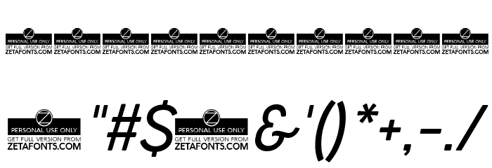 Cocogoose Narrow Trial Light Italic Font OTHER CHARS