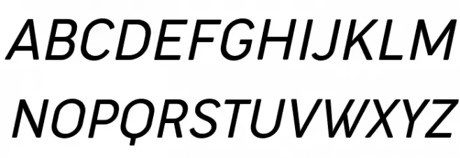 Cocogoose Narrow Trial Light Italic Fonte MAIÚSCULAS