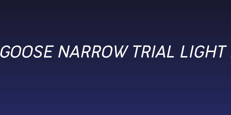 Cocogoose Narrow Trial Light Italic Social Header