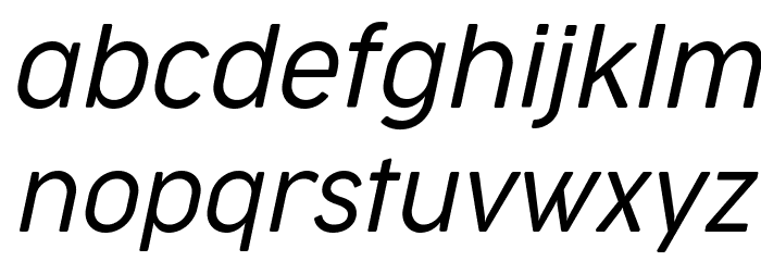 Cocogoose Narrow Trial Light Italic Font LOWERCASE