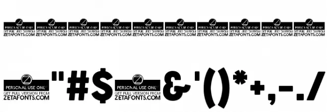 Cocogoose Narrow Trial Regular Font OTHER CHARS