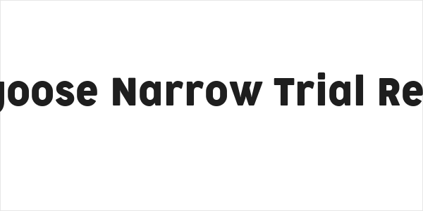 Cocogoose Narrow Trial Regular Logo