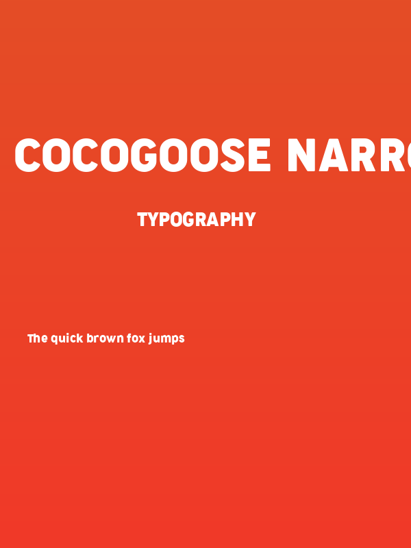 Cocogoose Narrow Trial Regular Poster