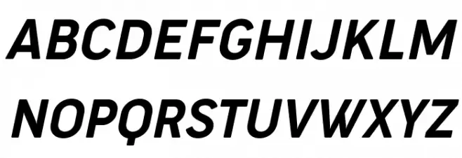 Cocogoose Narrow Trial Semilight Italic 字体 大写
