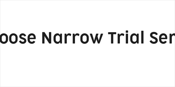 Cocogoose Narrow Trial Semilight Logo