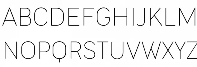 Cocogoose Narrow Trial Thin Font UPPERCASE