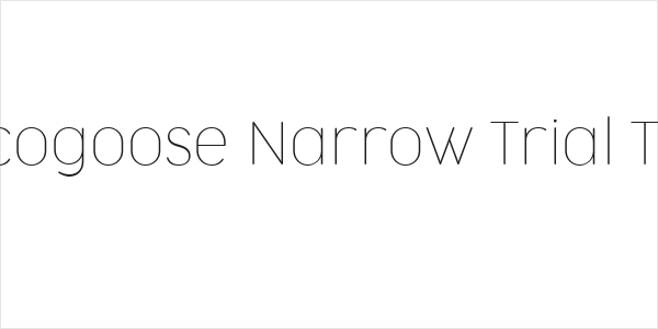 Cocogoose Narrow Trial Thin Logo