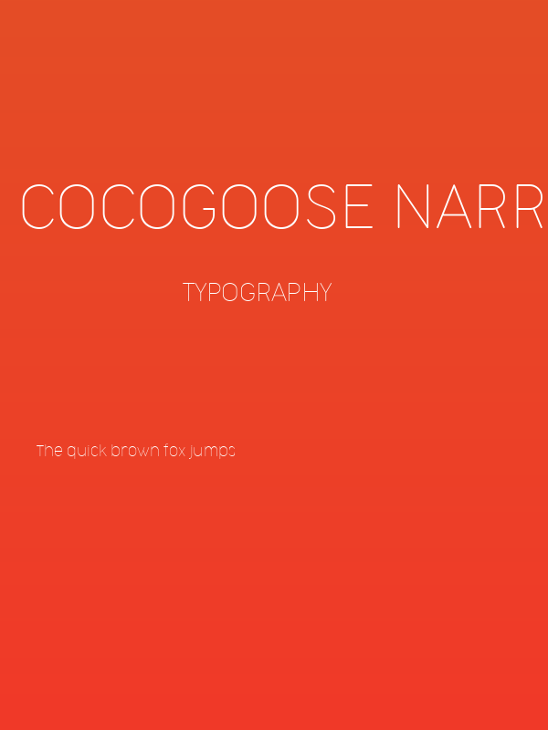 Cocogoose Narrow Trial Thin Poster