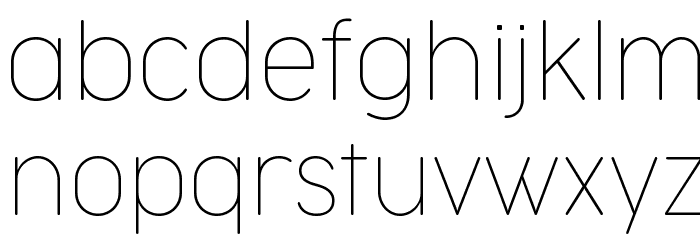 Cocogoose Narrow Trial Thin Font LOWERCASE