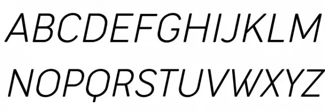Cocogoose Narrow Trial UltraLight Italic Polices MAJUSCULES
