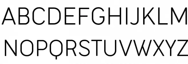 Cocogoose Narrow Trial UltraLight Schriftart Groß