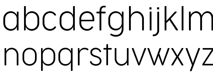 Cocogoose Narrow Trial UltraLight Font LOWERCASE