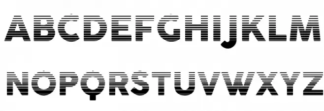 Cocogoose Pro Block Gradient フォント 大文字