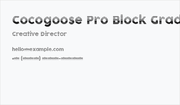Cocogoose Pro Block Gradient Business Card