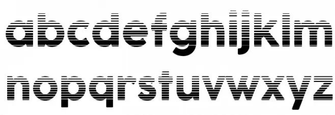 Cocogoose Pro Block Gradient Schriftart Kleinbuchstaben