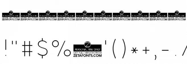 Cocogoose Pro Block Innerline Font OTHER CHARS