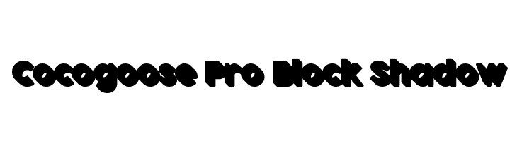Cocogoose Pro Block Shadow  لخطوط تنزيل