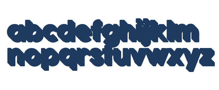 Cocogoose Pro Block Shadow Lowercase