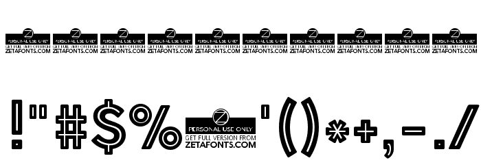 Cocogoose Pro Inline Font OTHER CHARS