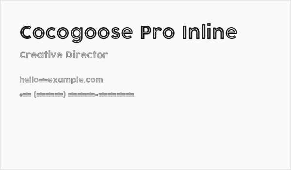 Cocogoose Pro Inline Business Card