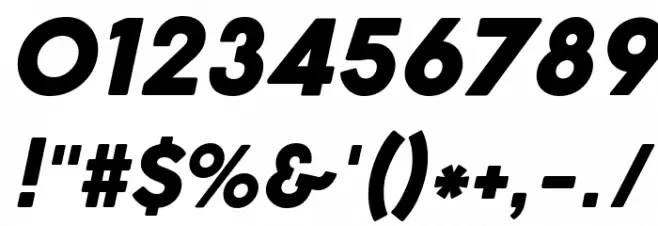 Cocogoose Pro Italic Font OTHER CHARS