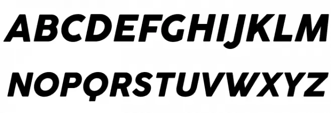 Cocogoose Pro Italic Caratteri MAIUSCOLE