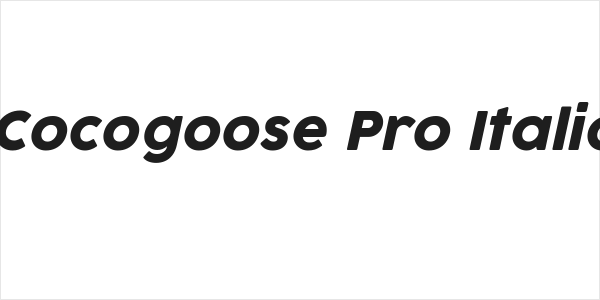 Cocogoose Pro Italic Logo