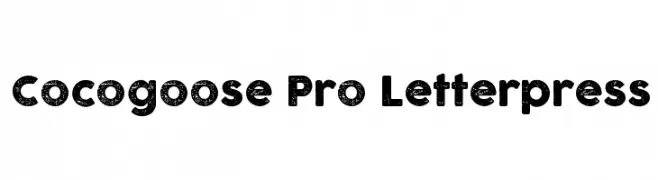Cocogoose Pro Letterpress  Fuentes Gratis Descargar