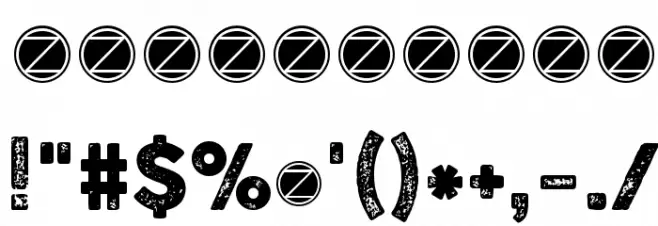 Cocogoose Pro Letterpress Font OTHER CHARS