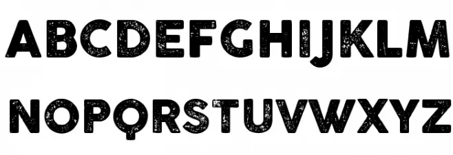Cocogoose Pro Letterpress Font UPPERCASE