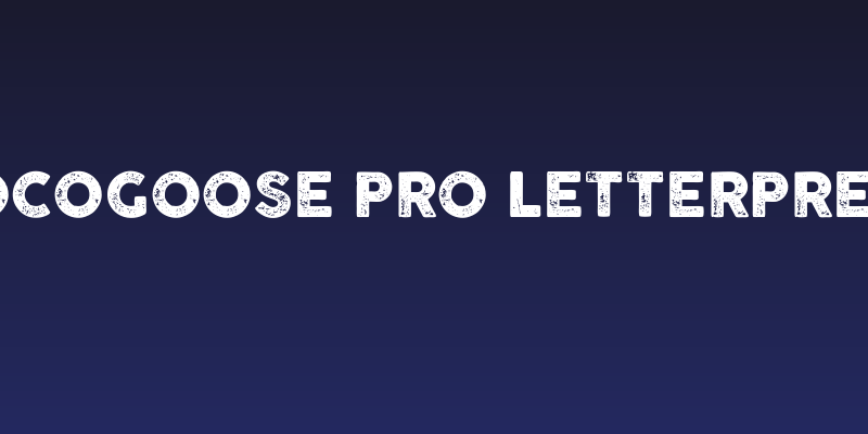 Cocogoose Pro Letterpress Social Header