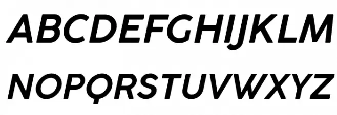 Cocogoose Pro SemiLight Italic फ़ॉन्ट अपरकेस